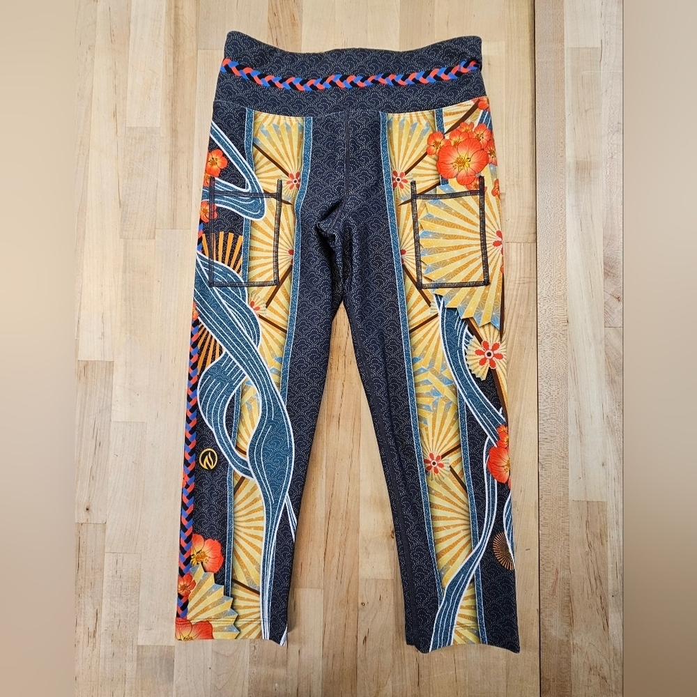 INKNBURN Women's QUINCE BLOSSOM CAPRIS Size 4 Waist XSMALL